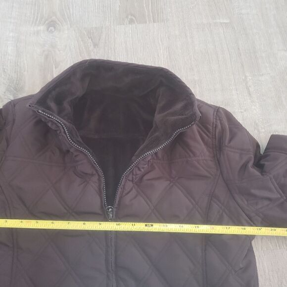 Weatherproof Garment Company Women's Reversible Brown Size M Quilted Jacket Coat - Picture 7 of 8